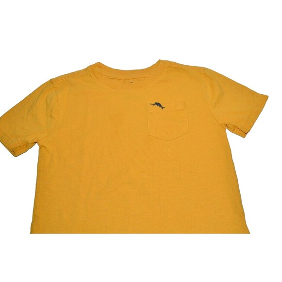 Tommy Bahama Boys Shirt Sz 5/6 Yellow Short Sleeve Athletic Active Pocket Tee - Picture 1 of 6